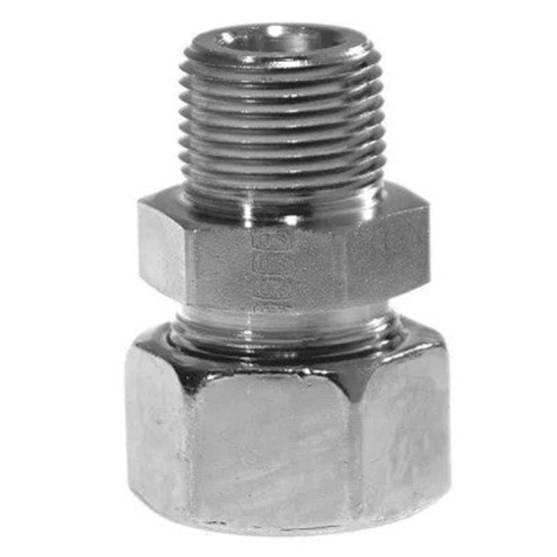 Parker Ermeto GE12S3/8NPTCFX – 12S x 3/8 NPT Male Stud Coupling Tube Fitting