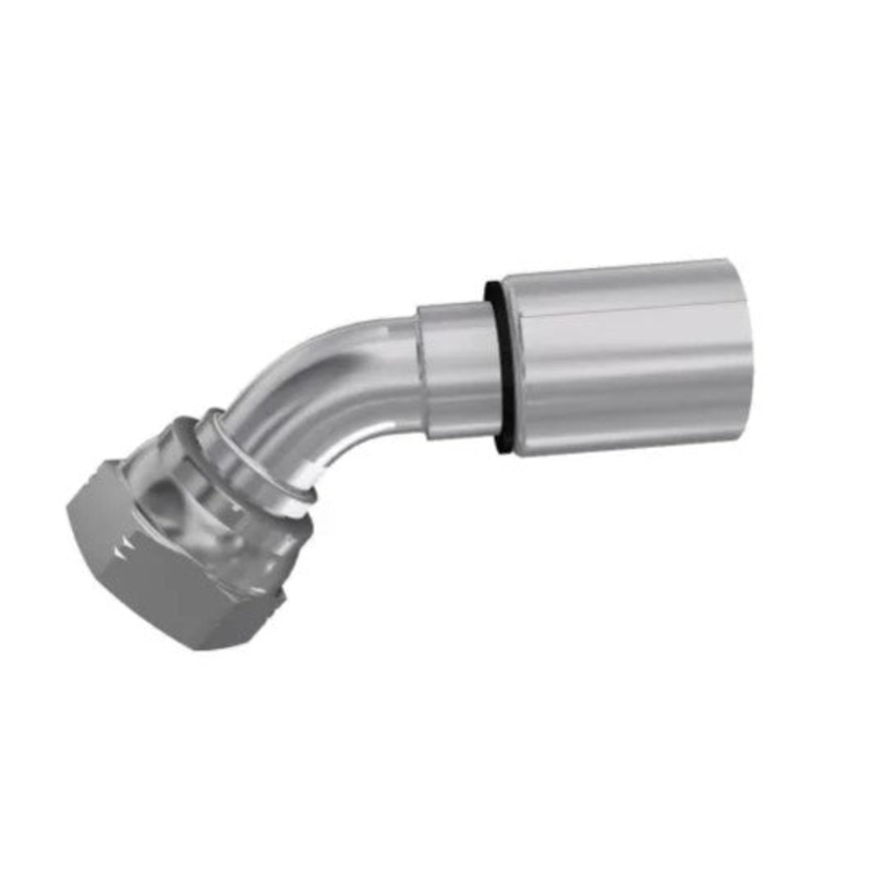 Parker Parkrimp 1B146-8-8 One Piece Fitting 1/2 BSP Female Swept 45 Deg Hose Tail