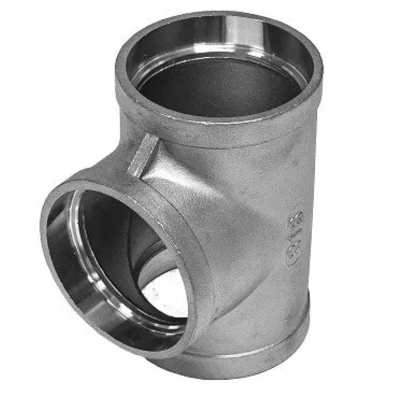 Socket Weld Female Equal Tee 150LB 316 Stainless Steel Pipe Fitting
