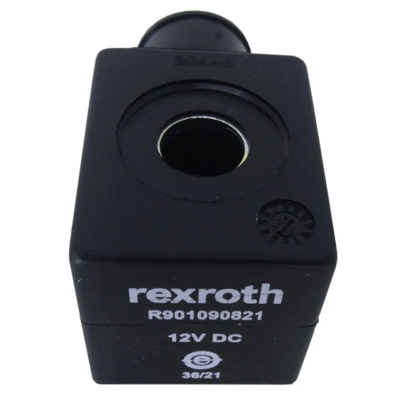Bosch Rexroth R901090821 – OD02170130OB00 – S8.356HRL.12DC 20 W CL.H – 12V DC Solenoid Coil 13mm ID