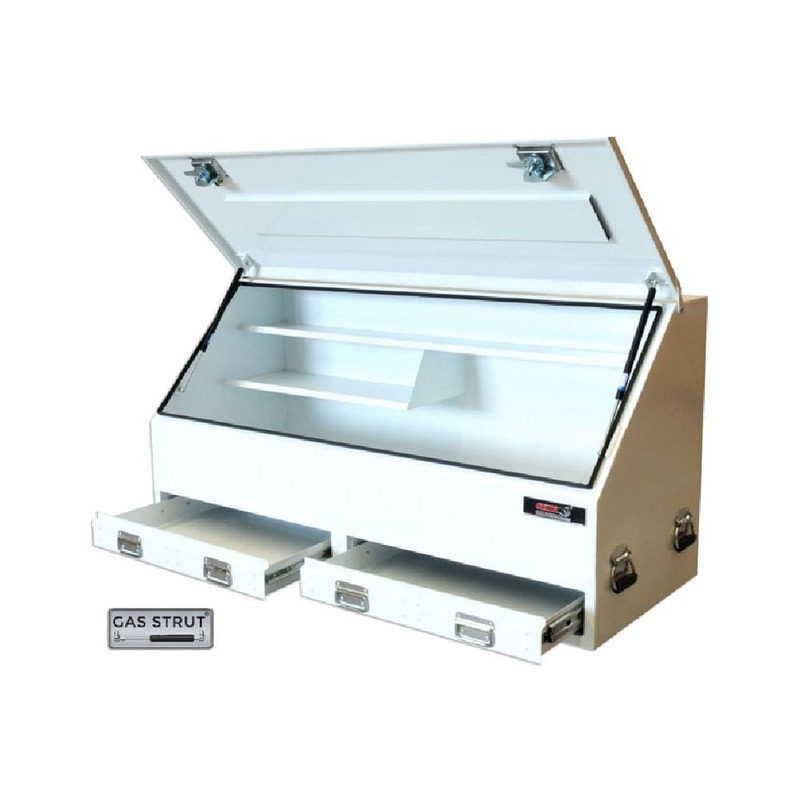 Grip 29287 1500mm x 600mm x 750mm 2 Drawer Upright Steel Ute Tool Box