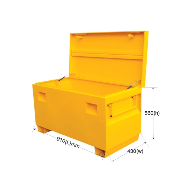Grip 29292 910mm x 430mm x 560mm Yellow Steel Site Tool Box