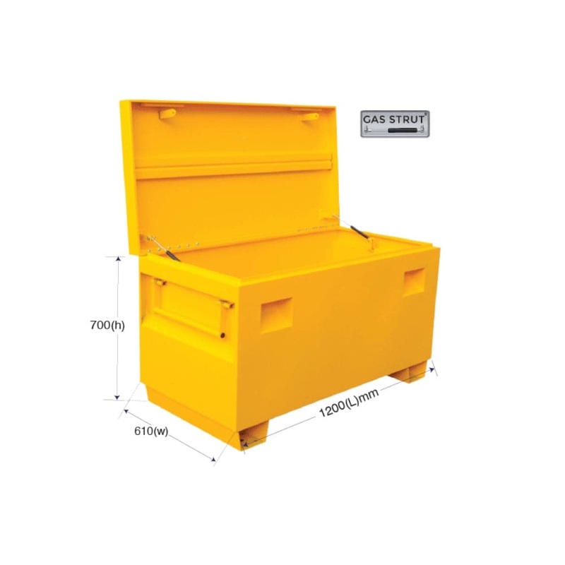 Grip 29294 1200mm x 610mm x 700mm Yellow Steel Site Tool Box