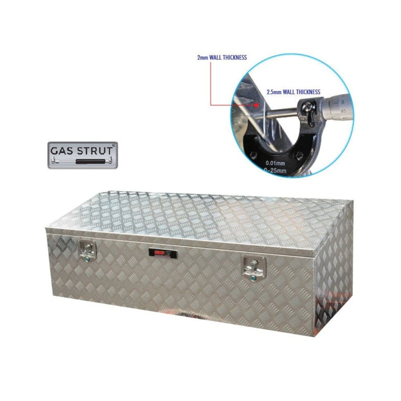 Grip 29336 920mm x 600mm x 500mm Low Profile Aluminium Site Tool Box