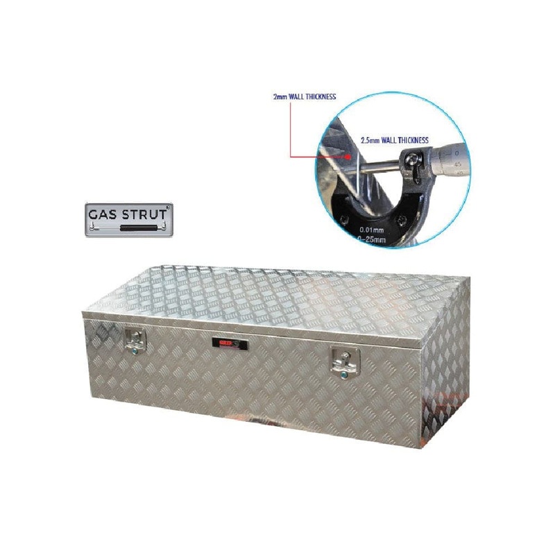 Grip 29341 1500mm x 600mm x 500mm Low Profile Aluminium Site Tool Box