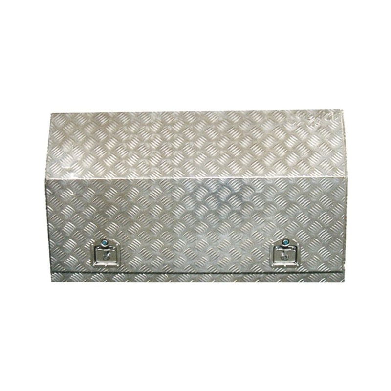 Grip 29348 1210mm x 500mm x 700mm Longreach Angled Door Aluminium Site Tool Box