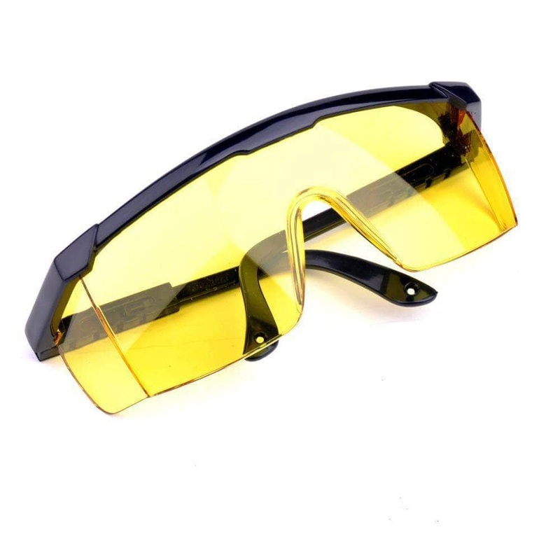 Grip 30256 Yellow Tinted Adjustable Safety Glasses
