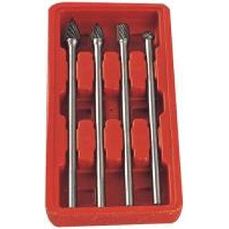 Grip 35115 4 Piece Long Reach Double Carbide Burr Set