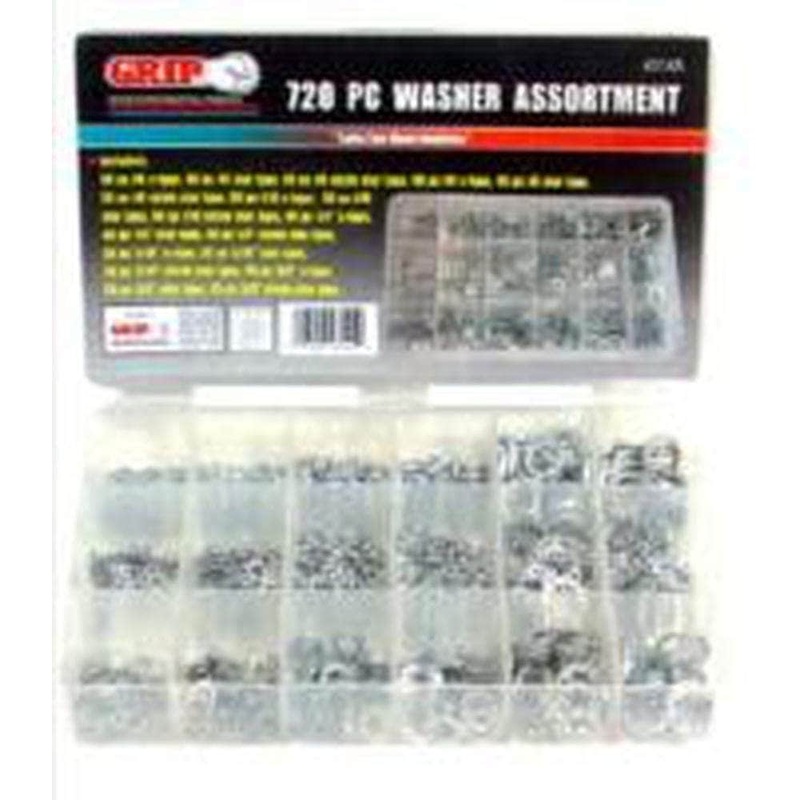 Grip 43145 720 Pece Zinc Plated Washer Assortment Set