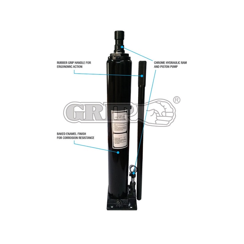 Grip 44522 8000kg (8T) Flat Base Hydraulic Lfting Ram Jack