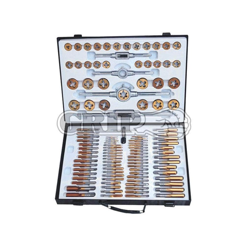 Grip 53302 110 Piece Metric & SAE Steel Tap & Die Set