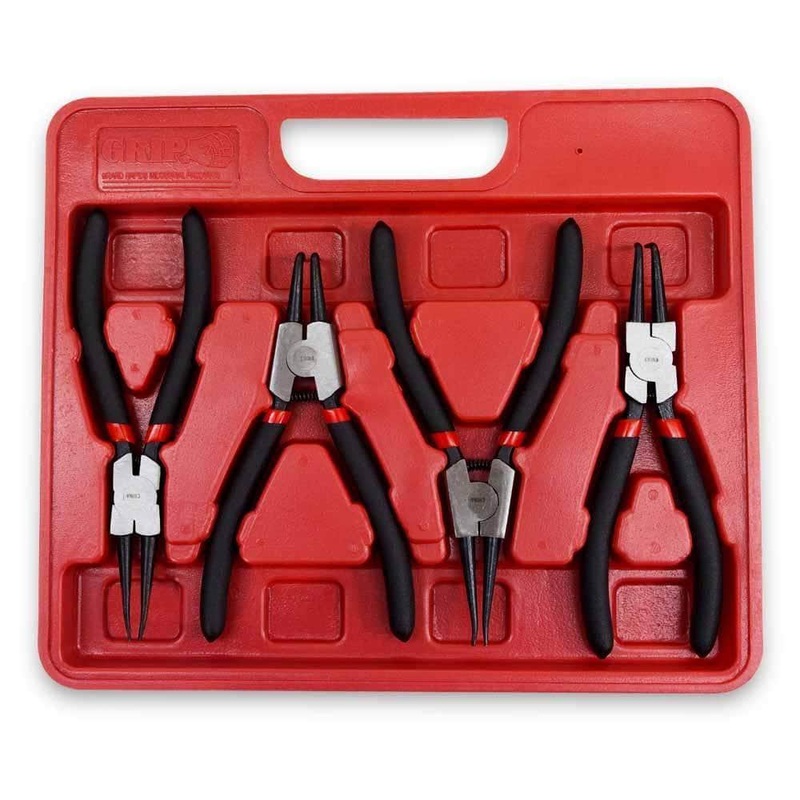 Grip 57135 4 Piece 175mm Cushion Grip Steel Circlip Plier Set