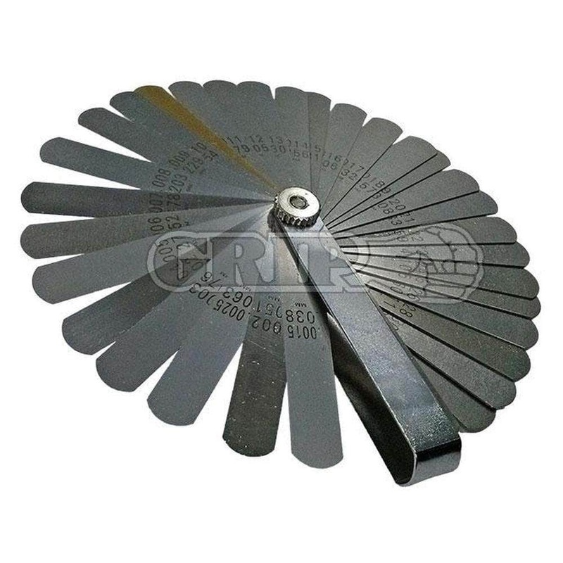 Grip 59005 32 Blade Metric & SAE Dual Marked Feeler Gauge Set