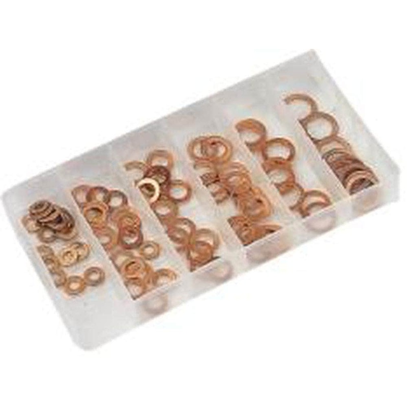 Pittsburgh P43132 100 Piece Copper Washer Assortment Set
