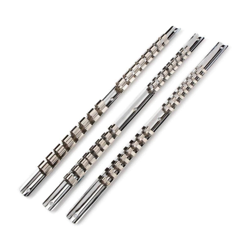 Grip 67191 3 Piece 430mm Steel Socket Holder Set with 45 Clips