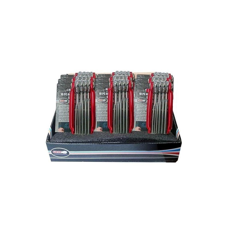 Grip 92146 10 Piece Aluminium Folding Star Key Set
