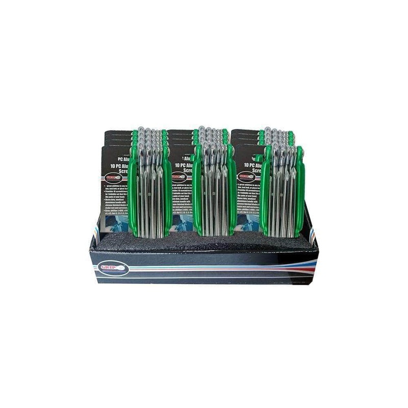 Grip 92148 10 Piece Metric Aluminium Folding Screwdriver Key Set