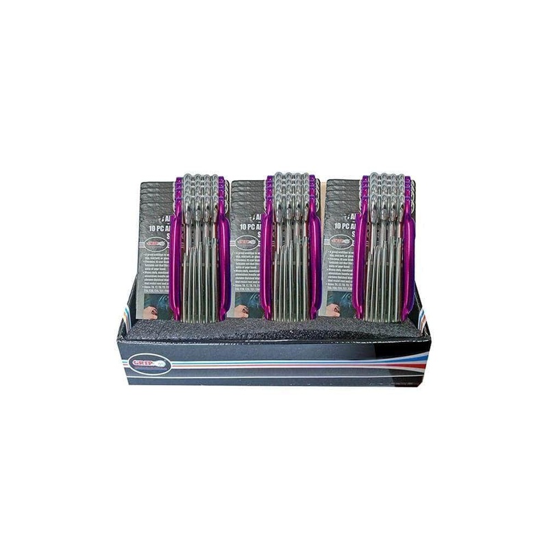 Grip 92149 10 Piece Aluminium Folding Tamper Proof Star Key Set