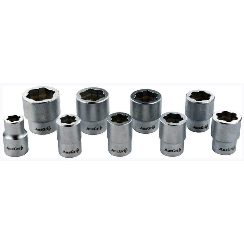 AuzGrip A53060 9 Piece Metric 3/8 Square Drive Bolt Extractor Socket Set