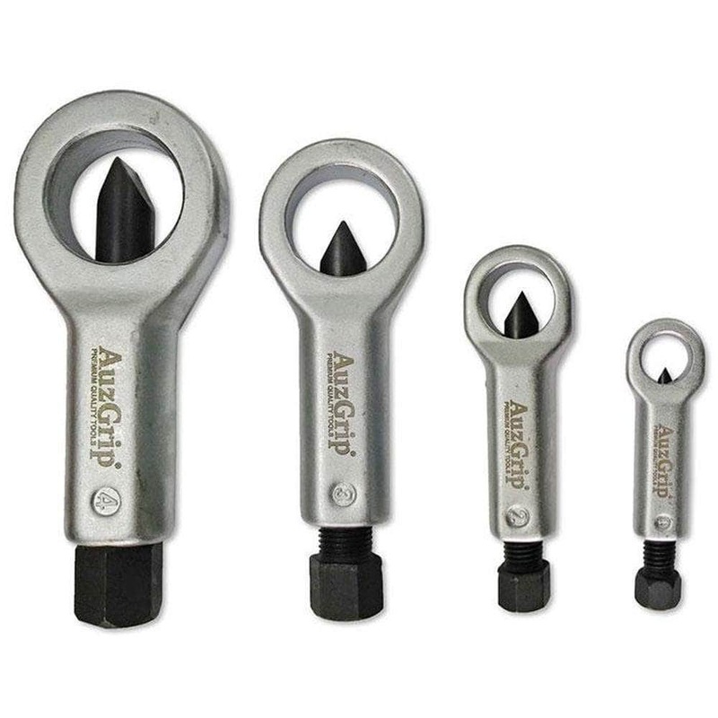 AuzGrip A53080 4 Piece Damaged Bolt & Nut Splitter Set