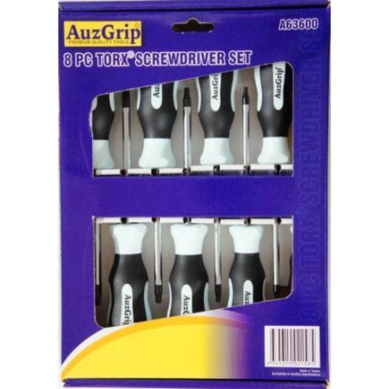 AuzGrip A63600 8 Piece 100mm Torx Screwdriver Set