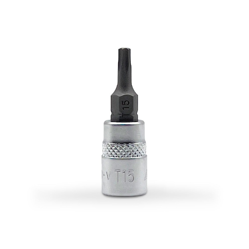 AuzGrip A71186 T15 1/4 Square Drive Torx Bit Socket