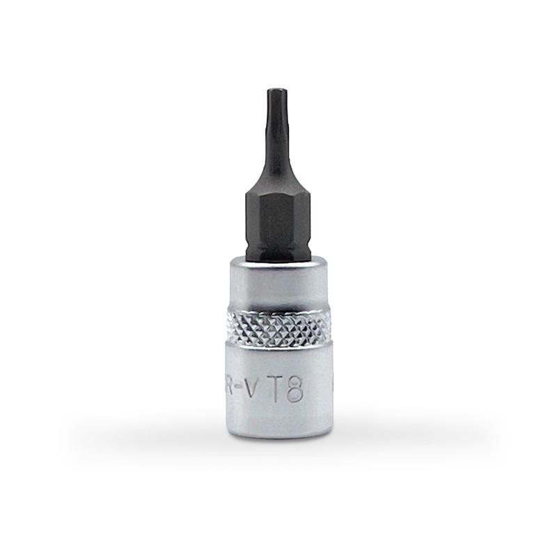 AuzGrip A71202 T8 1/4 Square Drive Tamper Proof Torx Bit Socket