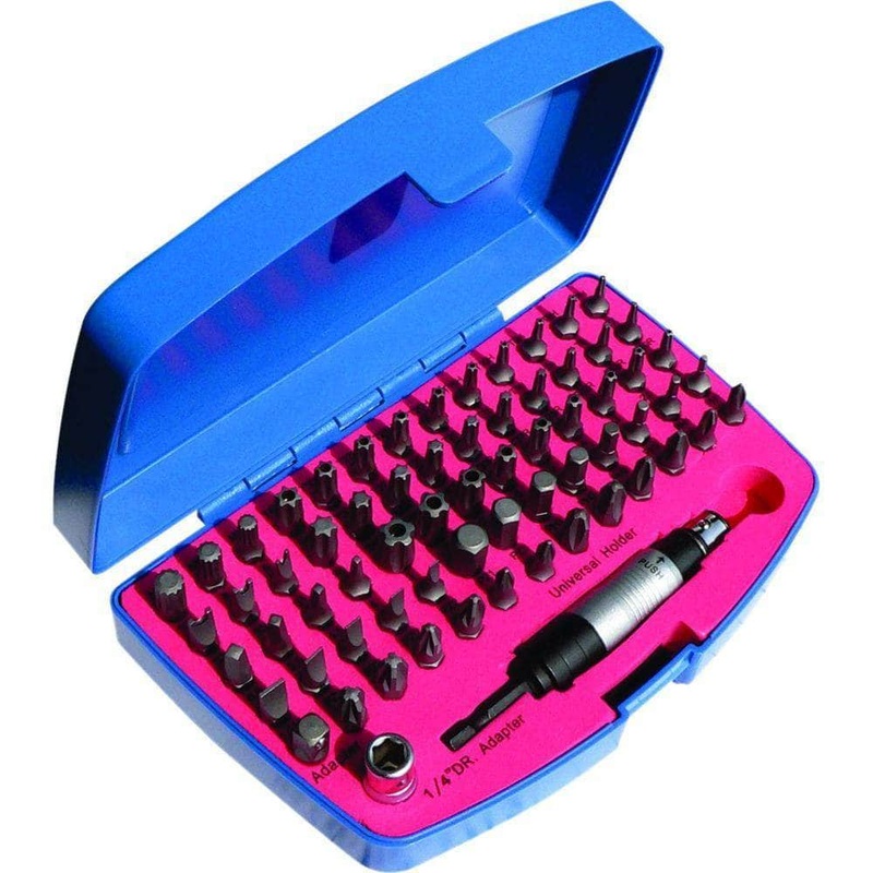 AuzGrip A71275 67 Piece 1/4 Square Drive Assorted Power Bits Set