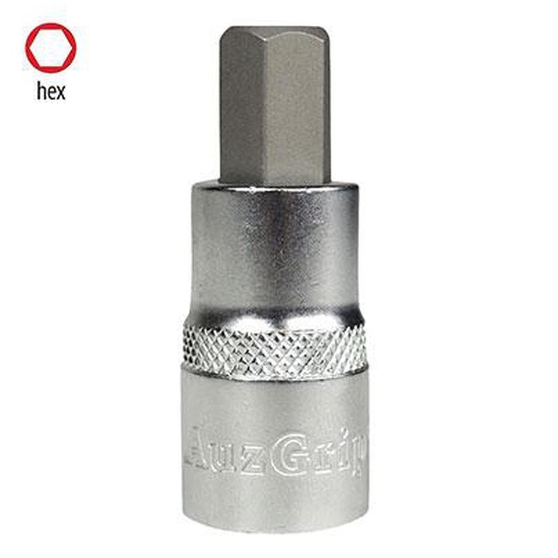 AuzGrip A72120 14mm 1/2 Square Drive In-Hex Bit Socket