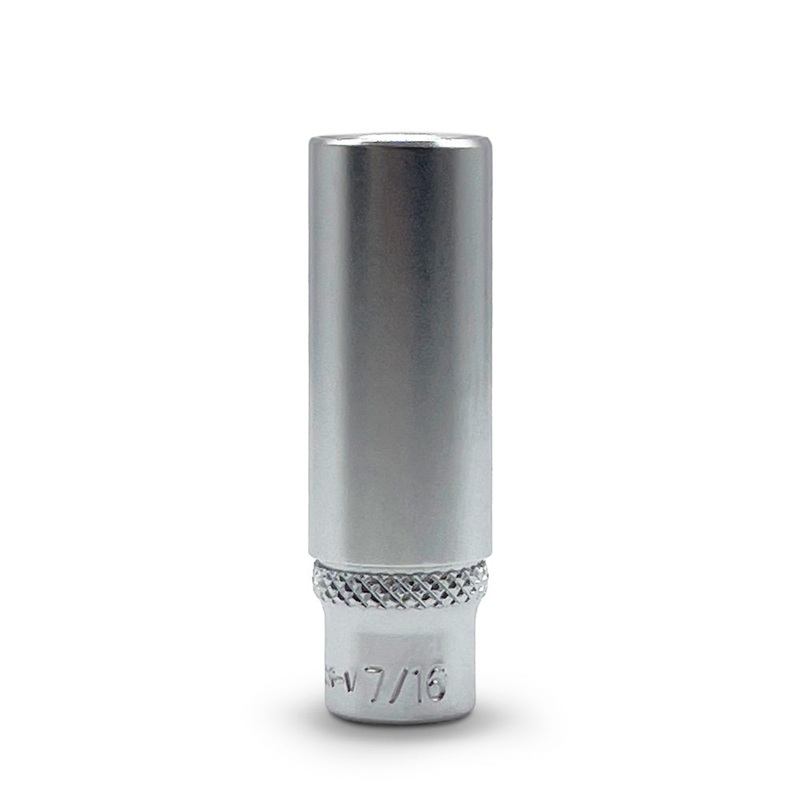 AuzGrip A75377 7/16 12 Point 1/4 Square Drive Deep Socket