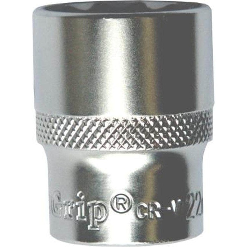 AuzGrip A75431 9/16 12 Point 3/8 Square Drive Chrome Socket