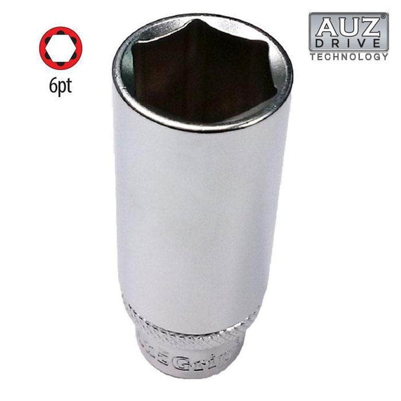 AuzGrip A75558 12mm 6 Point 3/8 Square Drive Deep Socket