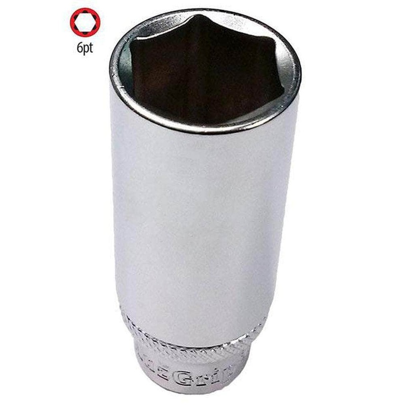 AuzGrip A75571 5/16 6 Point 3/8 Square Drive Deep Socket