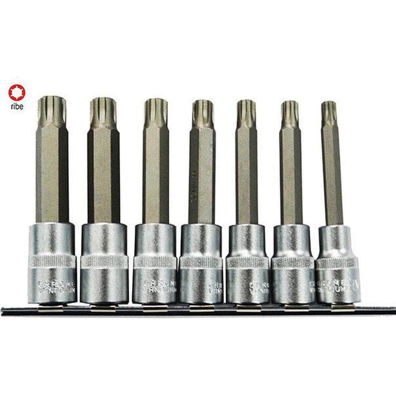 AuzGrip A76101 11 Piece SAE 12 Point 1/2 Square Drive Deep Socket Set
