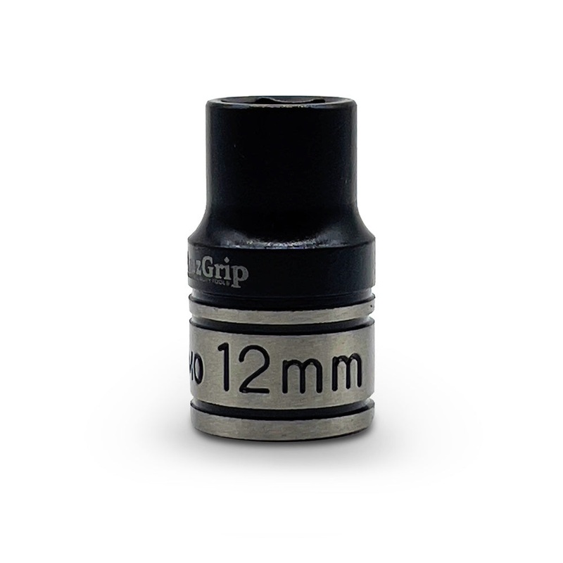AuzGrip A84218 12mm 6 Point 1/4” Square Drive Thin wall Impact Socket