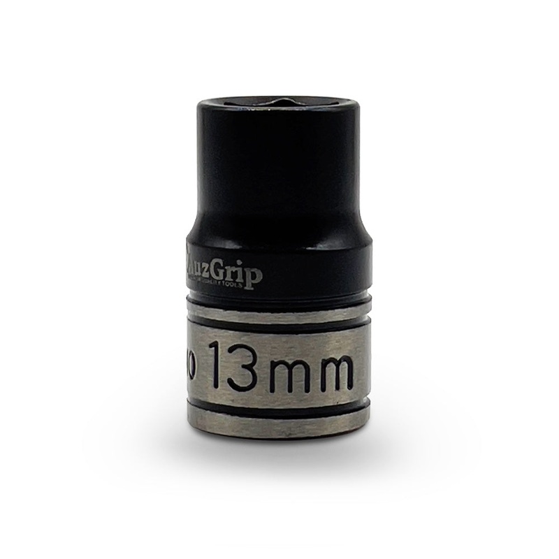 AuzGrip A84219 13mm 6 Point 1/4” Square Drive Thin Wall Impact Socket