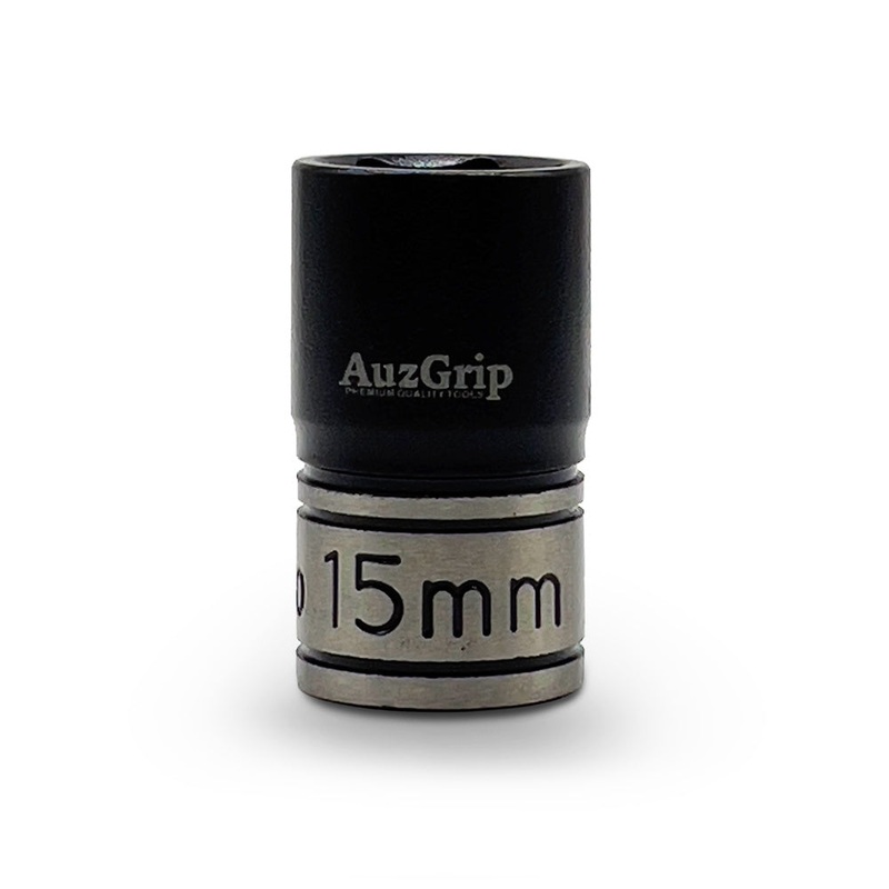 AuzGrip A84515 15mm 6 Point 1/2” Square Drive Thin Wall Impact Socket