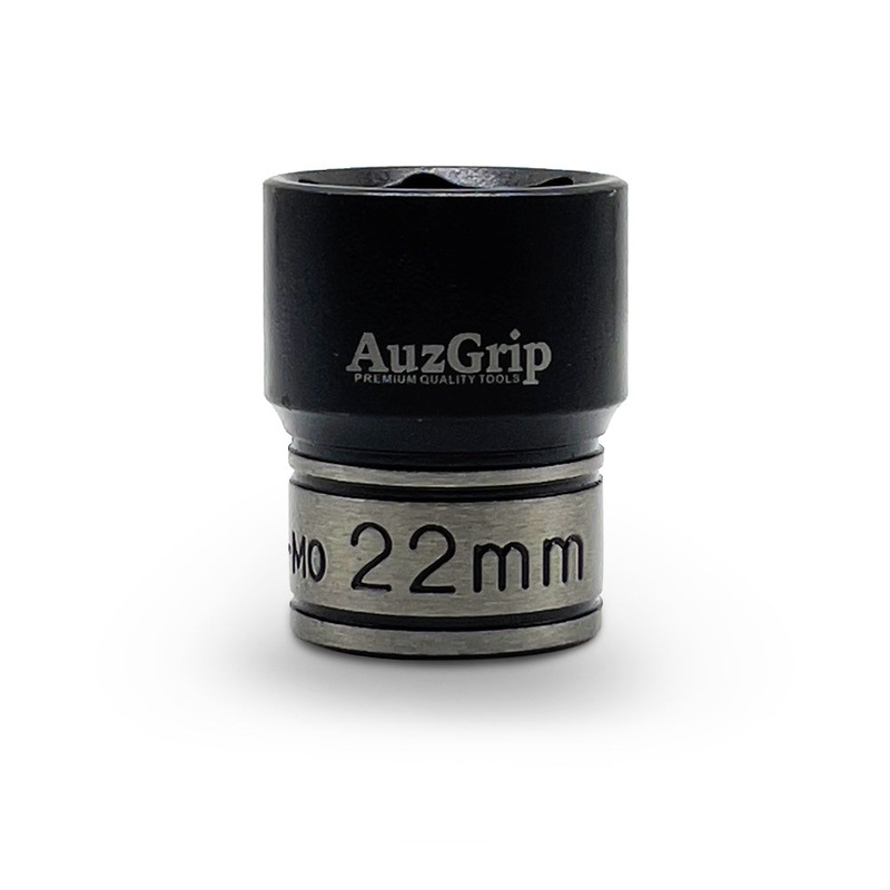 AuzGrip A84522 22mm 6 Point 1/2” Square Drive Thin Wall Impact Socket