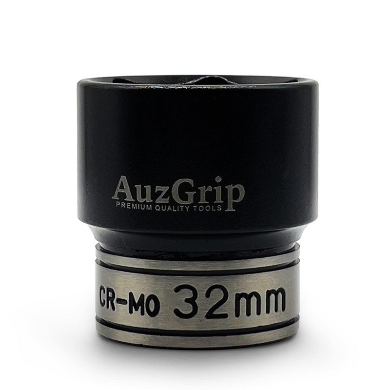 AuzGrip A84532 32mm 6 Point 1/2” Square Drive Thin Wall Impact Socket