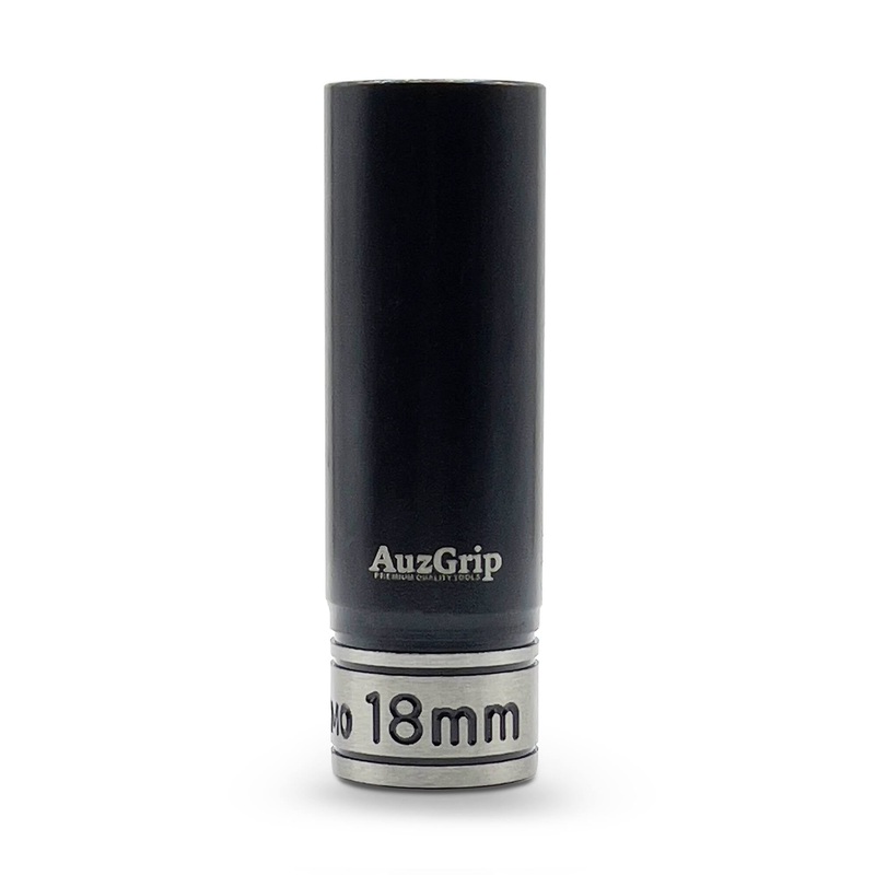 AuzGrip A84578 18mm 6 Point 1/2” Square Drive Thin Wall Deep Impact Socket