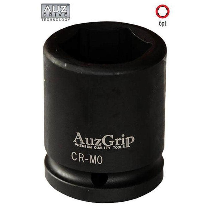 AuzGrip A84668 1-1/2 6 Point 1/2 Square Drive Impact Socket