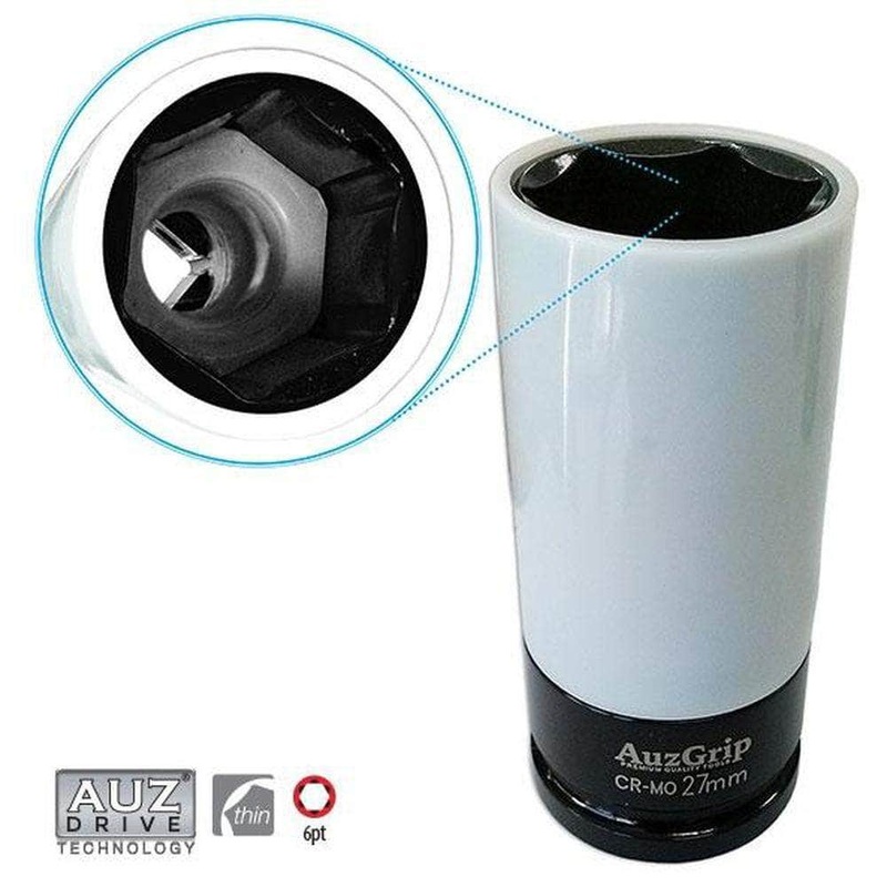 AuzGrip A84678 27mm 6 Point 1/2 Square Drive Alloy Wheel Impact Socket