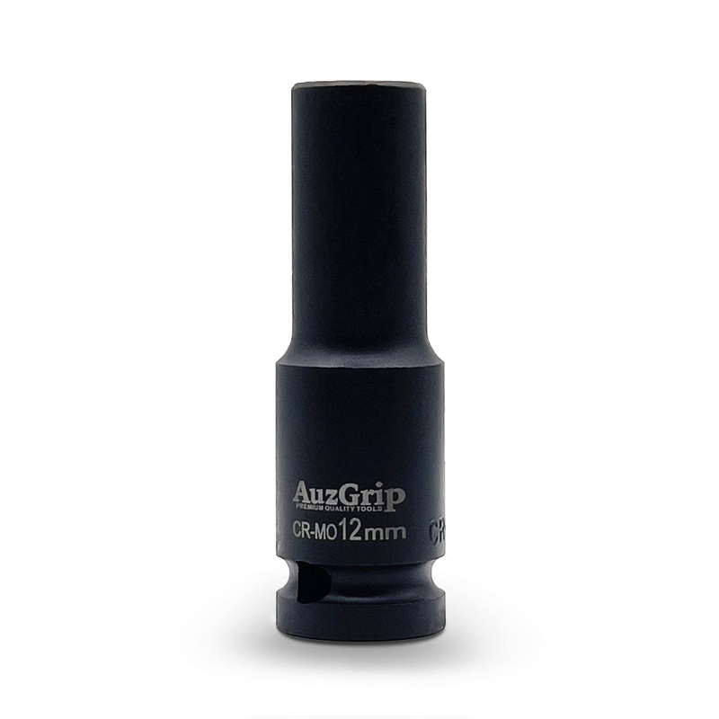 AuzGrip A84705 12mm 6 Point 1/2 Square Drive Deep Impact Socket