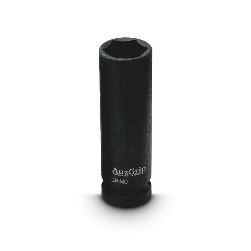 AuzGrip A84730 7/16 6 Point 1/2 Square Drive Deep Impact Socket