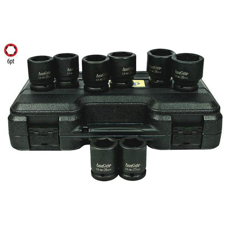 AuzGrip A86606 8 Piece SAE 6 Point 3/4 Square Drive Impact Socket Set