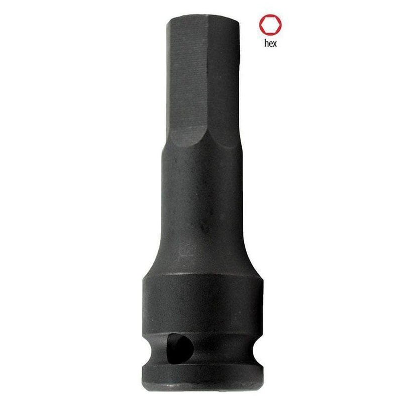 AuzGrip A86756 24mm 3/4 Square Drive In-Hex Bit Impact Socket