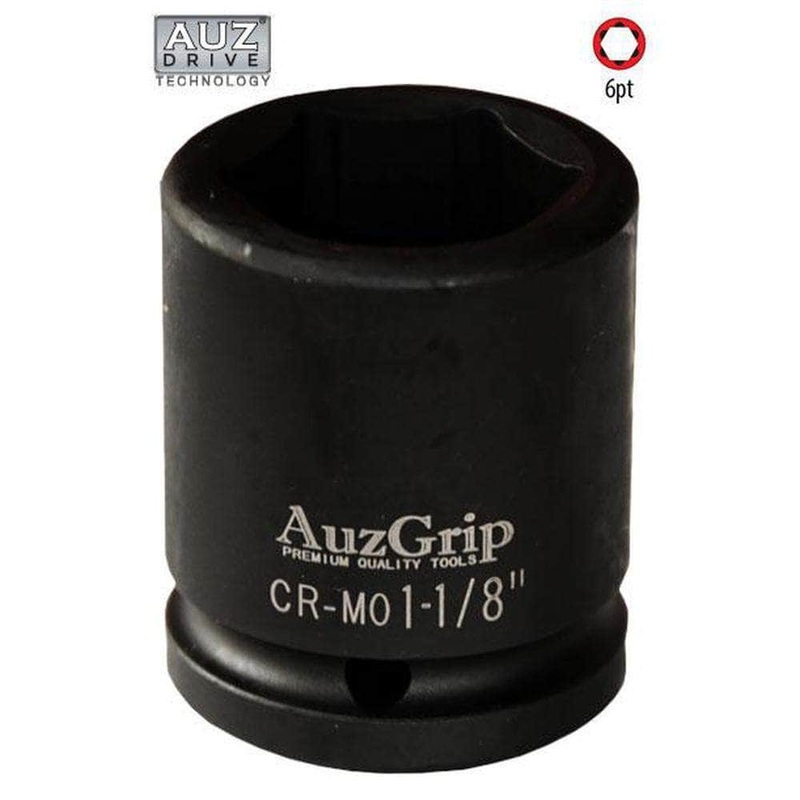AuzGrip A86995 2-13/16 6 Point 1 Square Drive Impact Socket