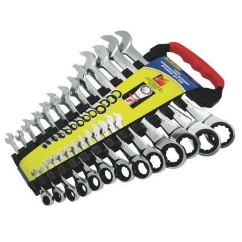 AuzGrip A89417 13 Piece SAE Combination Ratchet Spanner Set