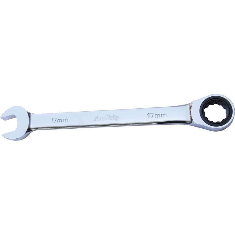 AuzGrip A89427 10mm Open End & Ring Combination Ratchet Spanner