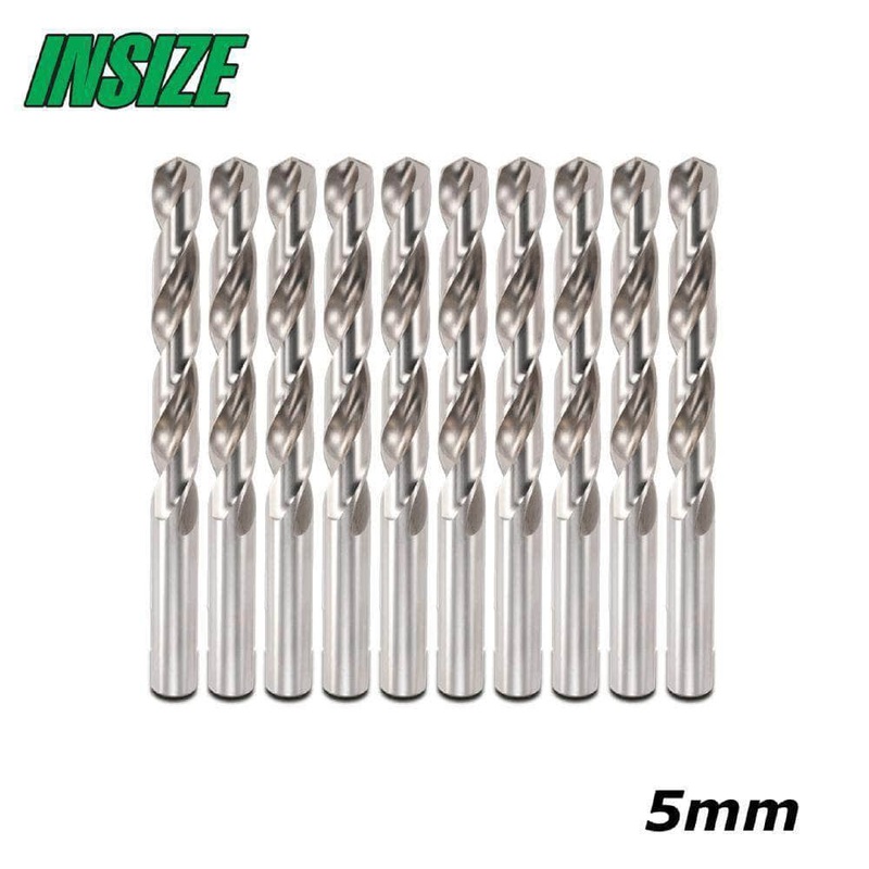 Insize IN0019 10 Piece 5mm Heavy Duty HSS M2 Drill Bit Set
